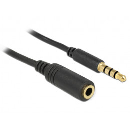 DeLOCK 84667 audiokaapeli 2 m 3.5mm Musta