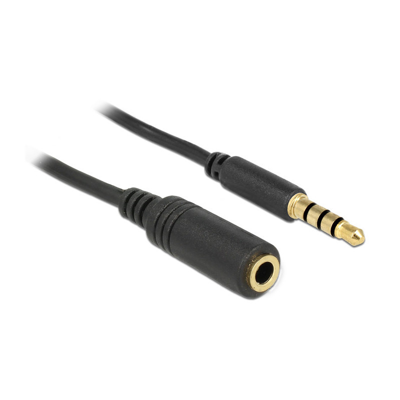 DeLOCK 84667 audiokaapeli 2 m 3.5mm Musta