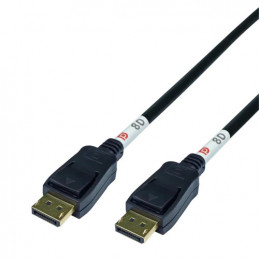 Deltaco DP80-1010 DisplayPort-kaapeli 1 m Musta