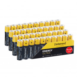 Intenso 7501520 - Energy Ultra Alkaline Batterie AA Mignon 40er-Pack - Batterie Kertakäyttöinen akku Alkali