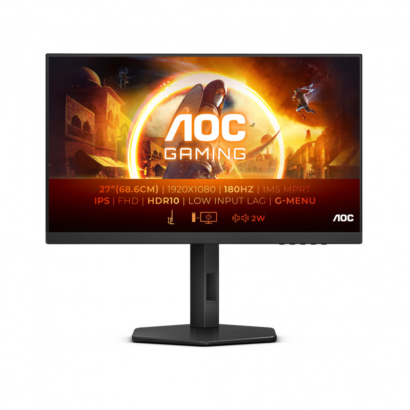 AOC 27G4X tietokoneen litteä näyttö 68,6 cm (27") 1920 x 1080 pikseliä Full HD LED musta