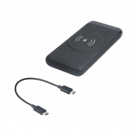 eSTUFF ES641042 akku- ja paristolaturi Litium polymeeri (LiPo) 10000 mAh Langaton lataaminen musta