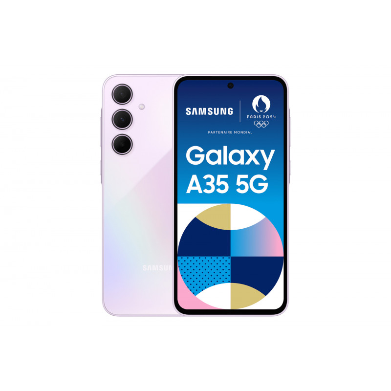 Samsung Galaxy A35 5G 16,8 cm (6.6") Hybridi-Dual SIM Android 14 USB Type-C 8 GB 256 GB 5000 mAh Lila