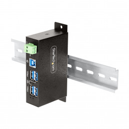 StarTech.com 5G4AINDRM-USB-A-HUB keskitin USB 3.2 Gen 1 (3.1 Gen 1) Type-B 5000 Mbit s musta