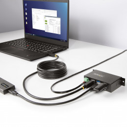 StarTech.com 5G4AINDRM-USB-A-HUB keskitin USB 3.2 Gen 1 (3.1 Gen 1) Type-B 5000 Mbit s musta