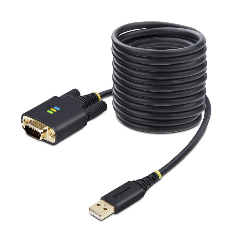 StarTech.com 1P10FFC-USB-SERIAL sarjakaapeli musta 3 m USB A-tyyppi DB-9