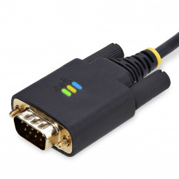 StarTech.com 1P10FFC-USB-SERIAL sarjakaapeli musta 3 m USB A-tyyppi DB-9