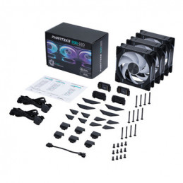 Phanteks D30-120 D-RGB Fan Tietokonekotelo Tuuletin 12 cm musta 3 kpl