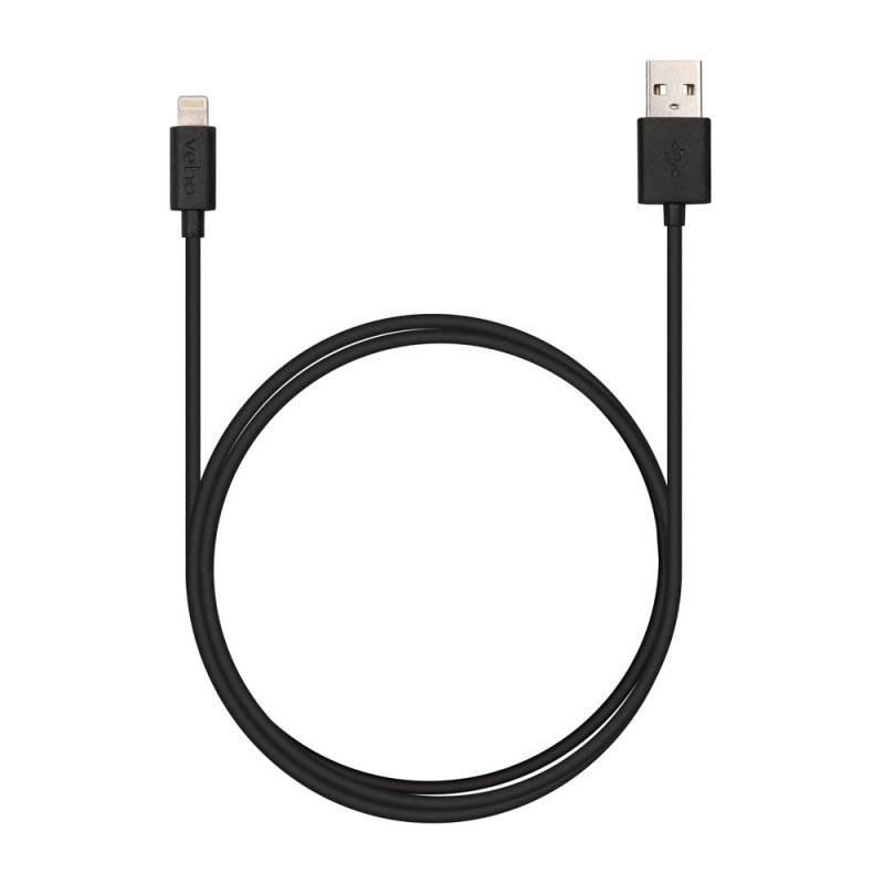 Veho Apple Lightning Cable - 20cm 0.7ft 0,2 m musta