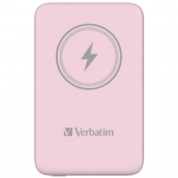 Verbatim Charge 'n' Go Litium polymeeri (LiPo) 10000 mAh Langaton lataaminen Vaaleanpunainen