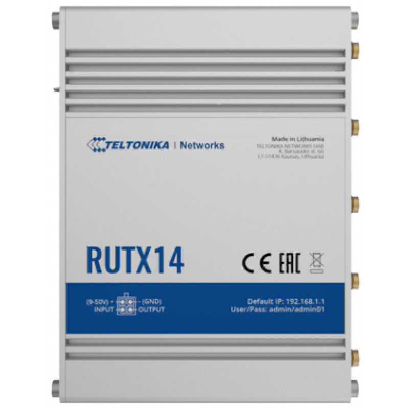Teltonika RUTX14 matkapuhelinverkon laite Matkapuhelinverkon reititin