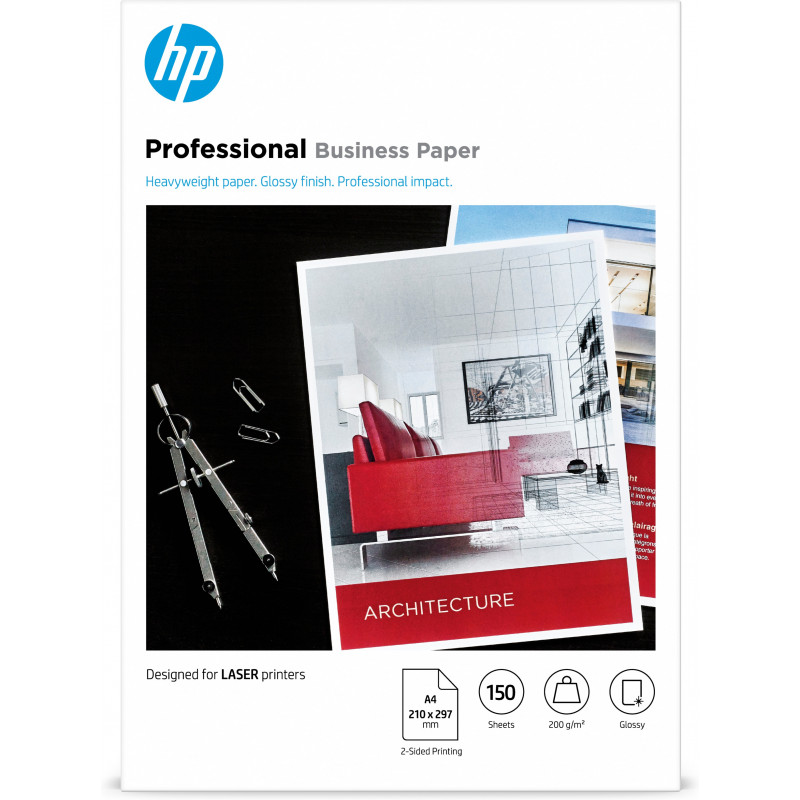HP Professional Business -paperi, kiiltävä, 200 g m2, A4 (210 x 297 mm), 150 arkkia