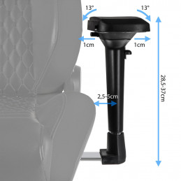 noblechairs EPIC PC-pelituoli pehmustettu istuin musta