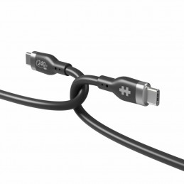 HYPER HJ4001BKGL USB-kaapeli 1 m USB 2.0 USB C musta