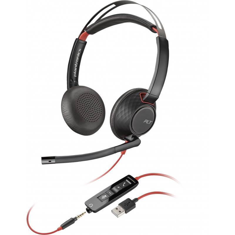 POLY Blackwire 5220 -USB-A-stereokuulokemikrofoni (tukkupakkaus)