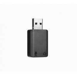 BOYA BY-EA2 kaapelin sukupuolenvaihtaja USB 2.0 Type-A 3.5mm(microphone) + 3.5mm(headphone) musta