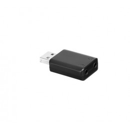 BOYA BY-EA2 kaapelin sukupuolenvaihtaja USB 2.0 Type-A 3.5mm(microphone) + 3.5mm(headphone) musta
