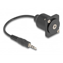 DeLOCK 88150 audiokaapeli 0,2 m 3.5mm musta