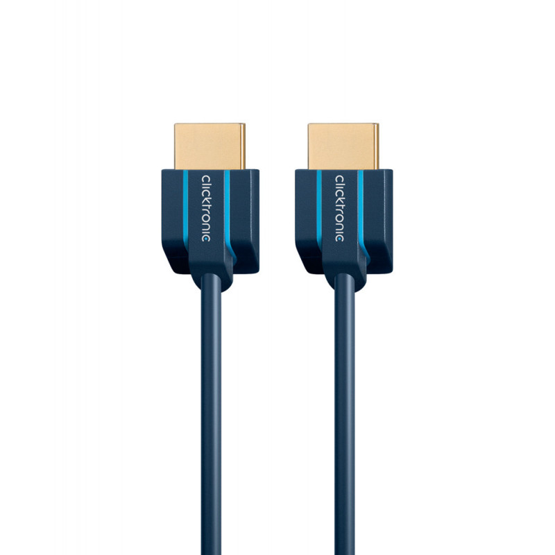 ClickTronic 70705 HDMI-kaapeli 3 m HDMI-tyyppi A (vakio) Sininen