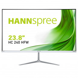 Hannspree HC240HFW tietokoneen litteä näyttö 60,5 cm (23.8") 1920 x 1080 pikseliä Full HD LED Hopea, Valkoinen