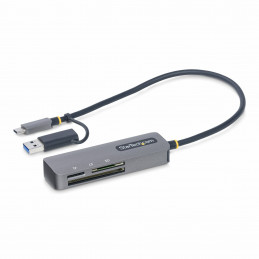 StarTech.com FCREADMICRO3V2 kortinlukija USB 3.2 Gen 1 (3.1 Gen 1) Type-C Harmaa