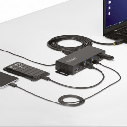 StarTech.com 5G7AINDRM-USB-A-HUB keskitin USB 3.2 Gen 1 (3.1 Gen 1) Type-B 5000 Mbit s musta