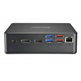 Shuttle NC40U barebone-tietokonerunko 0.84L sized PC musta 7305 Intel® SoC 1,1 GHz