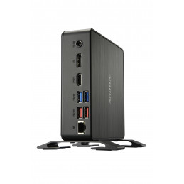 Shuttle NC40U3 barebone-tietokonerunko 0.84L sized PC musta i3-1215U Intel® SoC