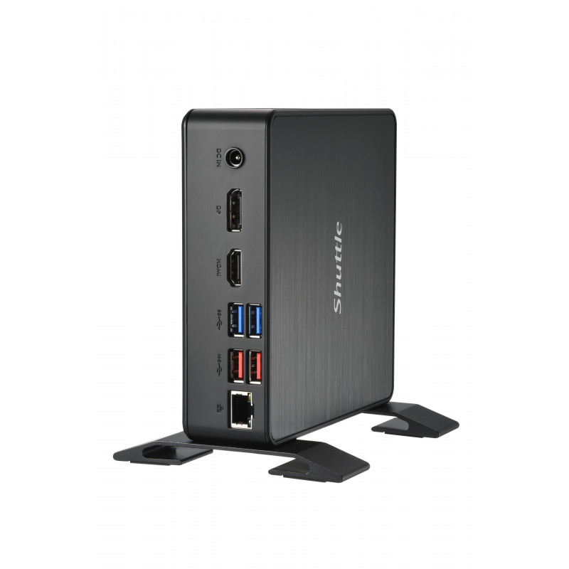 Shuttle NC40U7 barebone-tietokonerunko 0.84L sized PC musta i7-1255U Intel® SoC