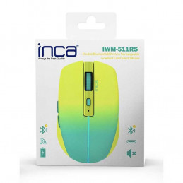 Inca IWM-511RS hiiri Oikeakätinen RF Wireless + Bluetooth + USB Type-C Optinen 1600 DPI