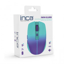 Inca IWM-511RM hiiri Oikeakätinen RF Wireless + Bluetooth + USB Type-C Optinen 1600 DPI