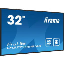 iiyama ProLite Digitaalinen litteä infotaulu 81,3 cm (32") LCD Wi-Fi 500 cd m² Full HD musta Sisäänrakennettu prosessori