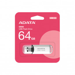 ADATA C906 USB-muisti 64 GB USB A-tyyppi 2.0 Valkoinen