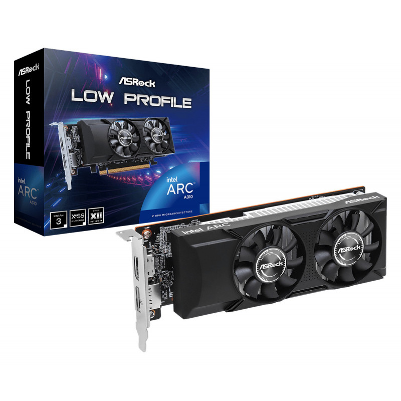 Asrock Intel Arc A310 Low Profile 4GB GDDR6