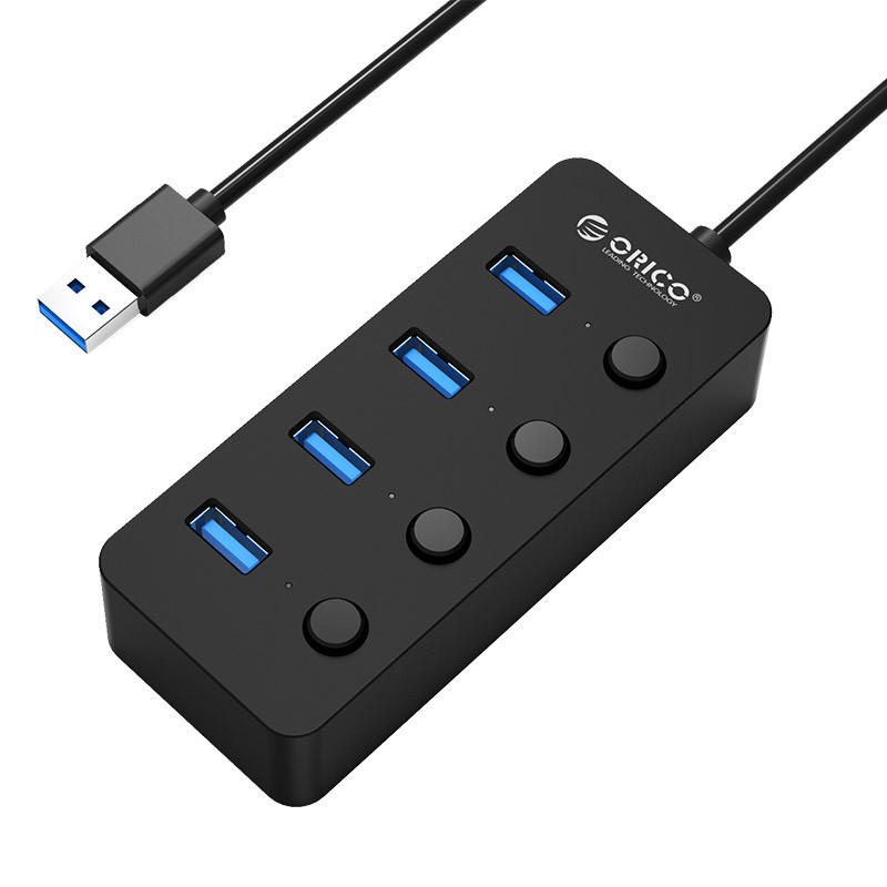 ORICO W9PH4-U3-V1 USB 3.2 Gen 1 (3.1 Gen 1) Type-A 5000 Mbit s musta