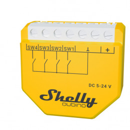 Shelly Qubino Wave i4 DC Älykytkin Keltainen