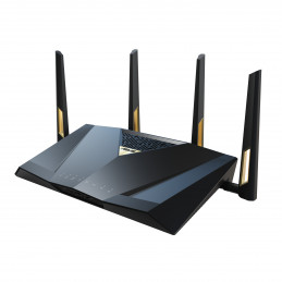 ASUS RT-BE88U langaton reititin 10 Gigabit Ethernet Kaksitaajuus (2,4 GHz 5 GHz) musta, Harmaa