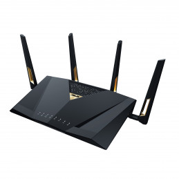ASUS RT-BE88U langaton reititin 10 Gigabit Ethernet Kaksitaajuus (2,4 GHz 5 GHz) musta, Harmaa