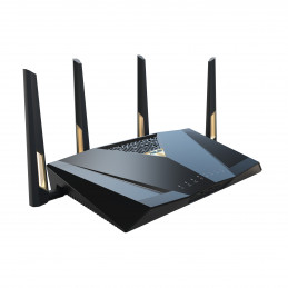 ASUS RT-BE88U langaton reititin 10 Gigabit Ethernet Kaksitaajuus (2,4 GHz 5 GHz) musta, Harmaa