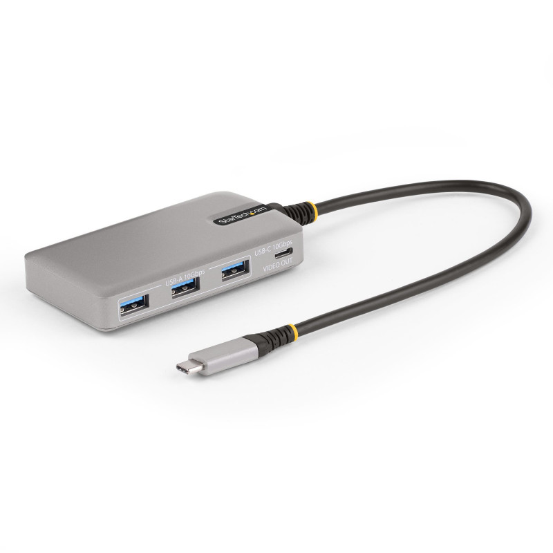 StarTech.com HB31C3A1CDPPD3 keskitin USB 3.2 Gen 2 (3.1 Gen 2) Type-C 10000 Mbit s Hopea
