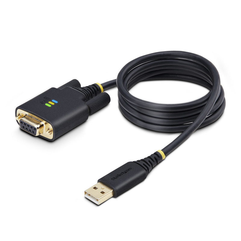 StarTech.com 1P3FFCNB-USB-SERIAL sarjakaapeli musta 1 m USB A-tyyppi DB-9