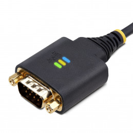 StarTech.com 2P1FFC-USB-SERIAL kaapelin sukupuolenvaihtaja USB-A 2 x DB-9 RS-232 musta, Harmaa