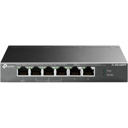 TP-Link TL-SG1006PP verkkokytkin Hallitsematon Gigabit Ethernet (10 100 1000) Power over Ethernet -tuki Harmaa