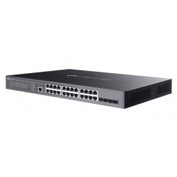 TP-Link Omada SG3428XMPP verkkokytkin Hallittu L2+ Gigabit Ethernet (10 100 1000) Power over Ethernet -tuki 1U musta