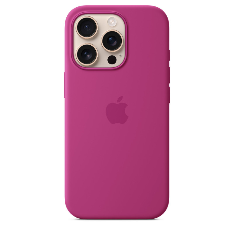 Apple iPhone 16 Pro n MagSafe-silikonikuori - fuksia