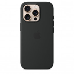 Apple iPhone 16 Pro n MagSafe-silikonikuori - musta