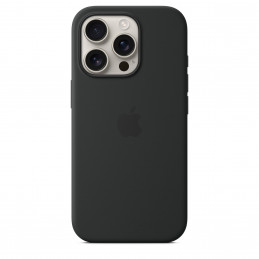 Apple iPhone 16 Pro n MagSafe-silikonikuori - musta