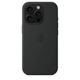 Apple iPhone 16 Pro n MagSafe-silikonikuori - musta