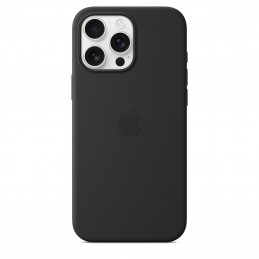 Apple iPhone 16 Pro Max n MagSafe-silikonikuori - musta