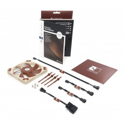 Noctua NF-A12x15 FLX Tietokonekotelo Tuuletin 12 cm Beige, Ruskea